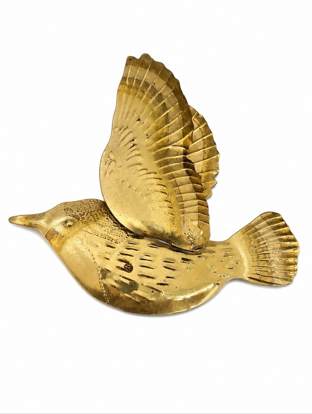 3/$30 Vintage 1980s Brass Bird Wall Hanging